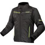 LS2 SHADOW MONT Siyah-Neon Sarı Su Geçirmez Polyester Motor Ceket S Beden