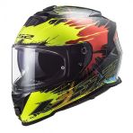 Ls2 Storm 2 Drop Sıyah-Sarı-Kırmızı Kask