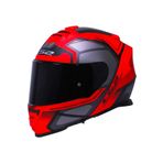 Ls2 Storm 2 Faster Mat Kırmızı Fullface Motosiklet Kaskı Siyah Camlı