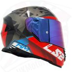 Ls2 Storm 2 Fist Full Face Motosiklet Kaskı Gökkuşağı Vizörlü