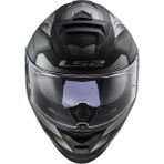 LS2 Storm 2 Jeans Full Face Mat Siyah Gri Motosiklet Kaskı