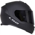 Ls2 Storm 2 Mat Siyah Kapalı Motosiklet Kaskı Siyah Camlı - 3XL
