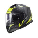 LS2 Storm 2 Nerve Full Face Siyah Sarı Motosiklet Kaskı