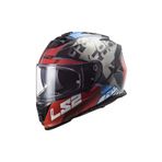 Ls2 Storm 2 Sprınter Mat Siyah-Kırmızı-Tıtanıum Kapalı Kask