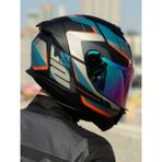 Ls2 Stream 2 Road Mat Siyah-Gri-Mavi-Kırmızı Kask - 3XL