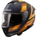 Ls2 Stream 2 Vıntage Mat Navy Mavi-Turuncu-Kahverengi Kask - XL - Renkli