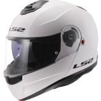 Ls2 Strobe 2 Beyaz Kask Motosiklet İçin Geliştirilmiş Hava Kanalları ve XXL Beden - Tek Renk
