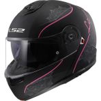 Ls2 Strobe 2 Çene Açılır Kask Lux Mat Siyah-Pembe Yüksek Performanslı Malzeme ile Konforlu Tasarım - Diğer