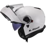 Ls2 Strobe 2 Çeneden Açılır Kask (Beyaz) - M