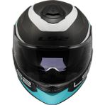 Ls2 Strobe 2 Vıctory Mat Tıtanıum-Beyaz-Metal Mavi Kask - 3XL