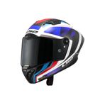LS2 THUNDER KARBON GP AERO RAUTE MAVİ-KIRMIZI KASK