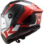LS2 Thunder Racing 1 Kırmızı-Beyaz Motorsiklet Kaskı