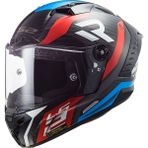 LS2 Thunder Supra Full Face Siyah Kırmızı Mavi Motosiklet Kaskı