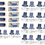 Lsgoodcare RS232 paralel seri arayüz DB9 9 kutuplu D-Sub lehim / soket lehim bağlantısı + DB9 plastik kabuk kapağı