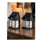 lstri 2 Li Set Güneş Enerjili Bahçe Led Ampul Hareket Sensörlü Bahçe Led Su Geçirmez 3 Mod'lu Solar Led