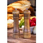 lstri 2'li Set Masterchef Tuz Karabiber Değirmeni Baharat Öğütücü Ceviz Ahşapı 21 Cm