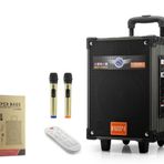 LT-912 Süper Bass Kumandalı Şarjlı Çift Mikrofonlu Hoparlör Sistemi Taşınabilir Amfi