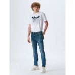 LTB Erkek Joshua Düşük Bel Dar Paça Slim Jean Pantolon - 28 / 30 - Mavi