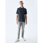 LTB Erkek Jumy Dar Paça Orta Bel Jean Pantolon - Mavi - 29 - 32