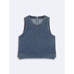 Ltb Ivalına Crop Jean Mavi Bluz Mavi L