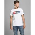 LTB Jack & Jones Erkek Beyaz Kısa Kol T-Shirt Grafik Desenli Günlük Tarz 12151955 - XS