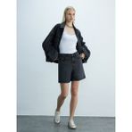 LTB Kadın Celıa L Oversızed Jean Ceket - Koyu Gri - M