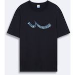 LTB Lacivert T-Shirt Logo Baskılı Erkek Günlük Stil Kısa Kol Pamuk Malzemeden Üretildi