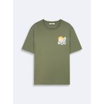 Ltb LEBOSA Erkek Sıfır Yaka Kısa Kol T-Shirt 1225842896089 - Haki - XL