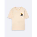Ltb LEBOSA Erkek Sıfır Yaka Kısa Kol T-Shirt 1225842896089 - Taş