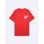 Ltb Yatofo Erkek Kısa Kol Sıfır Yaka Slogan Baskılı T-Shırt 1225842886089 - Kırmızı - XL
