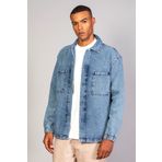 LTC Jeans Erkek Gömlek Model Oversize Denim Açık Mavi Ceket