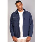 LTC Jeans Erkek Lacivert (İçi Kapitone Elyaflı) Rahat Kesim Krinkıl Şişme Ceket