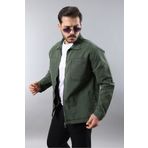 LTC Jeans Erkek Regular Fit Haki Spor Model Fermuarlı Kot Ceket