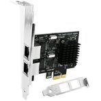 LTERIVER Windows Server, 7, 8.0, 8.1, 10, 11 (32/64) ve Linux için PCI Express 2 Bağlantı Noktalı Gigabit Ethernet Adaptörü, Çift Bağlantı Noktalı Gigabit PCIE Ağ Arabirim Kartı, Realtek RTL811GN