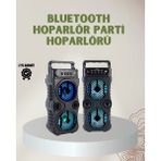 LTG Nova 1200 Mah Şarjlı LED Işıklı Bluetooth Hoparlör – Fm Radyolu, Hafıza Kart Destekli
