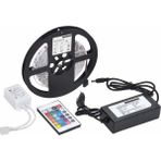 LTG Nova 5 mt 3 Cipli Rgb Şerit LED Silikonlu Adaptör Uzaktan Kumanda Tak Çalıştır
