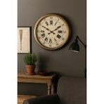 LTG Nova 60 cm Eskitme Metal Eskitme Kadran Duvar Saati