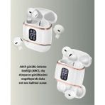 LTG Nova Dijital Göstergeli Bluetooth Kulakiçi Kulaklık – 4’lü Paket, Gürültü Engellemeli - Ahşap