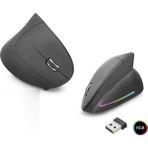 LTG Nova Ergonomik Dikey Mouse Dual Mode 1600 Dpi Sessiz Rgb - Siyah ND1211 - Seçenek