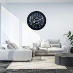 LTG Nova Heritage Black 60 cm Çarklı Duvar Saati