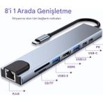 LTG Nova Macbook Laptop Uyumlu Çok Fonksiyonlu Usb-C Dönüştürücü - Alüminyum Gövdeli Hub