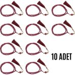 LTG Nova Namaz Tesbihi Vavlı 99'lu Cam Incili Ayet-El Kürsi Dua Kartı Ile Fuşya Renk Hediyelik 10 Adet