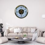 LTG Nova Prestige Gold 60 cm Çarklı Duvar Saati