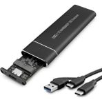 LTG Nova SSD Kutu Type-C 3.1 + Usb3.0 Nvme M2 Chıp JMS581D Siyah HDX1769