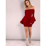 LTG Nova TP101320 Ispanyol Kol Straplez Elbise - Renkli