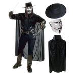 LTG Nova V For Vendetta Maskesi Şapka Pelerin Seti - Seçenek