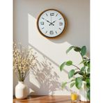 LTG Nova Zentime 36 cm Turuncu Dekoratif Duvar Saati