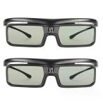 Ltv 2500/3000 Pro/3500 Pro İçin 3D Gözlük, Şarj Edilebilir Aktif Deklanşör, 40 Saat, Hafif, Rahat, Temizleme Kumaşına Ve Çantaya Uyum Sağlar (2 Paket)
