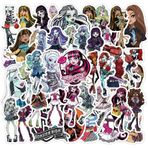 LTZSTONE Monster High Çıkartmaları Dizüstü Bilgisayarlar için 50 Adet Çıkartma Su Şişeleri Oyuncaklar ve Gençler, Kız Çocukları için Hediyeler, Dizüstü Bilgisayar, Telefon, Kaykay, Seyahat için