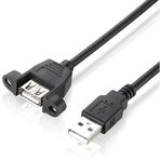 Luantic 8748 1.5 Metre Usb Dişi Erkek Panel Tipi Data Uzatma Kablosu Parazit önleyici filtreli 2xAWG24 2xAWG28 12Mbps ileetişim hızı